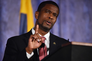 New St. Paul Mayor Melvin Carter III delivers his inaugural address in St. Paul, Minn. (John Autey/Pioneer Press)